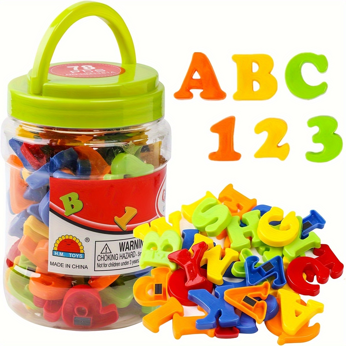 Kids Education Number - 78 PCS Huruf dan Angka Magnetik,