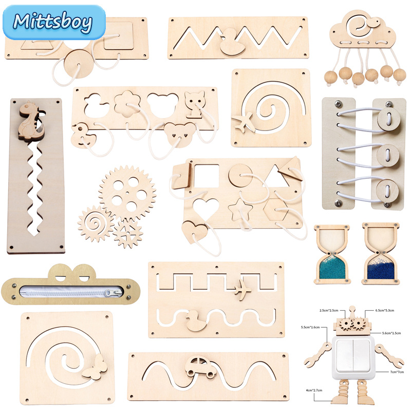 Kids Education Usa - Aksesori Bagian Elemen Kayu DIY Papan
