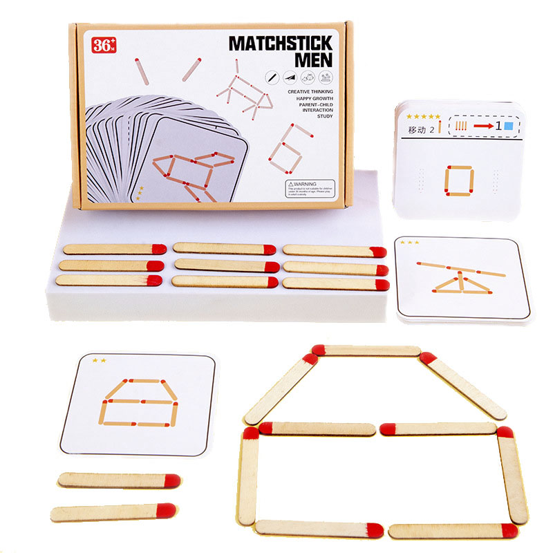 Kids Educational Game 3 - Montessori Pertandingan Teka-teki Permainan Kayu Mainan