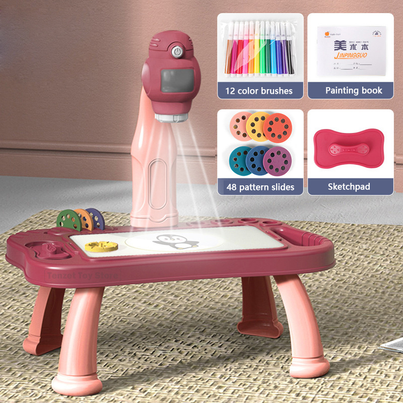 Kids Education Drawing - Proyektor Pintar Set Meja Lukisan Anak-anak