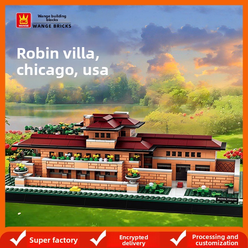 Kids Education Usa - Set Mikro Blok Rumah Robie Domestik