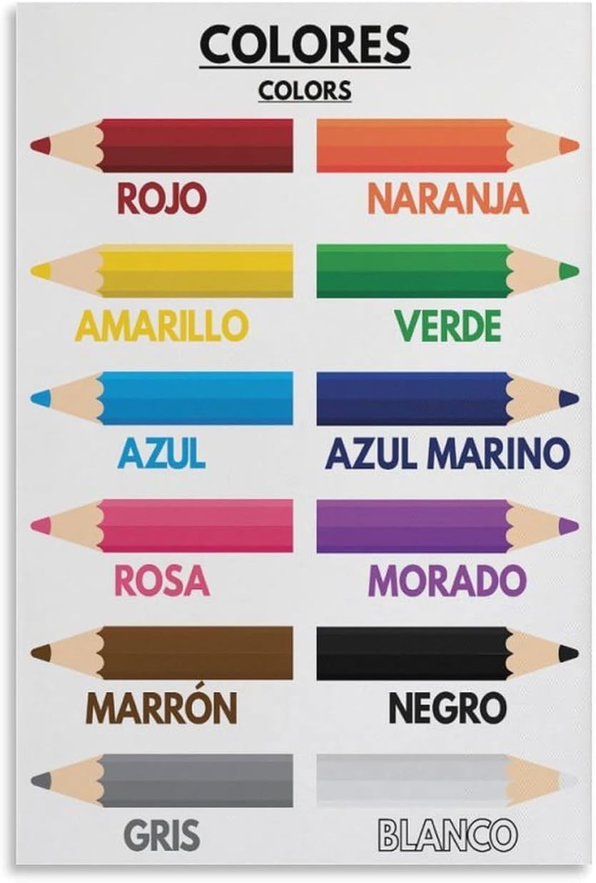 Kids Education Name - 1p, Nama-nama Warna untuk Anak-anak, Bahasa