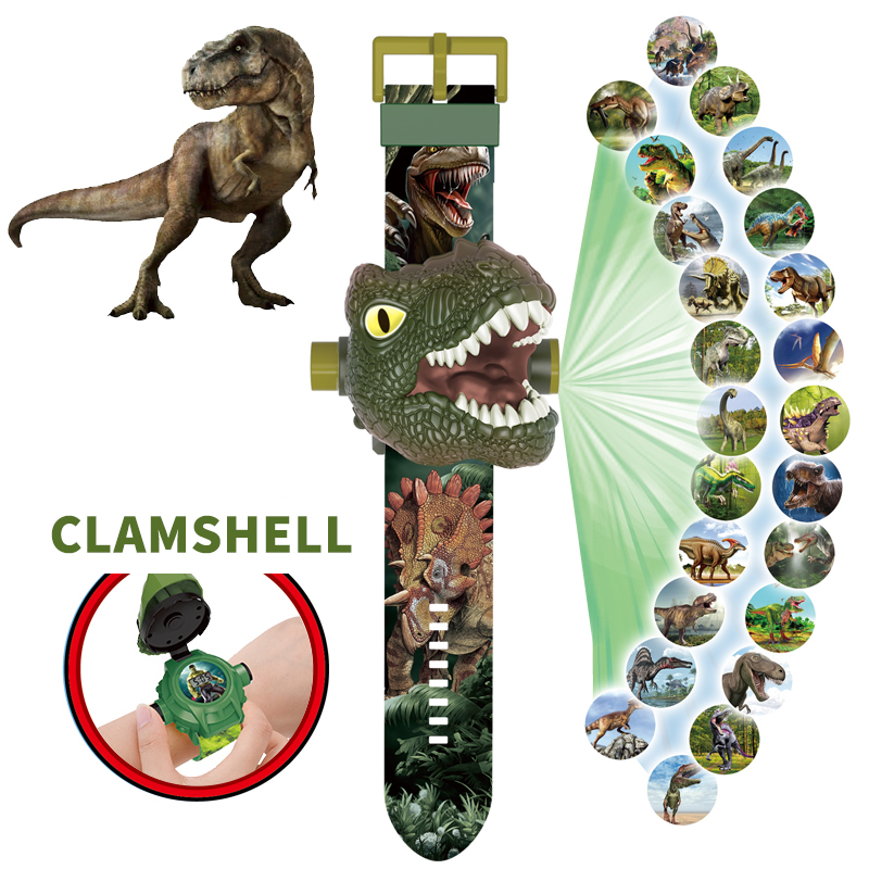 Kids Educational Watch - Jam tangan anak-anak dinosaurus 24 mainan