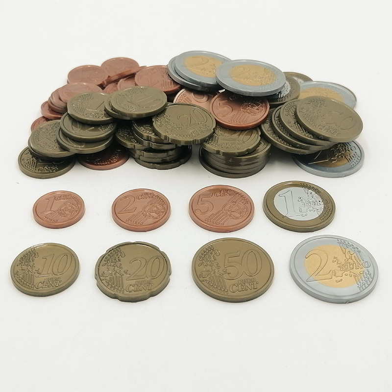 Kids Education Money - 160 Buah Uang Mainan Koin Euro