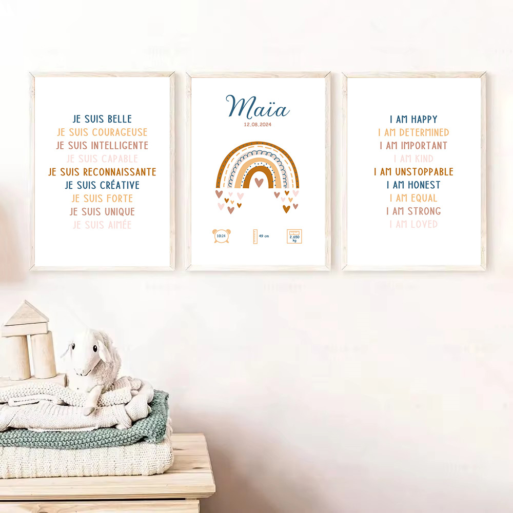 Kids Education Name - Poster nama bayi kustom kutipan Pendidikan