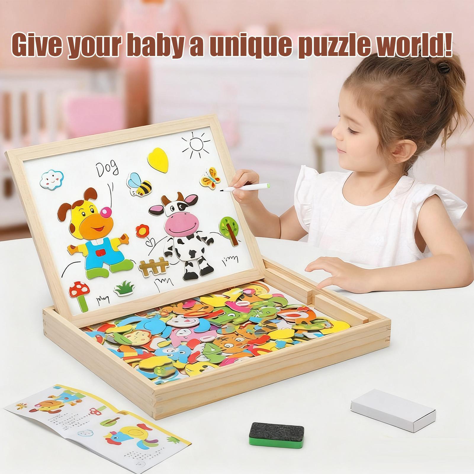 Kids Education Drawing - Papan Magnetik untuk Anak-anak Papan Kayu