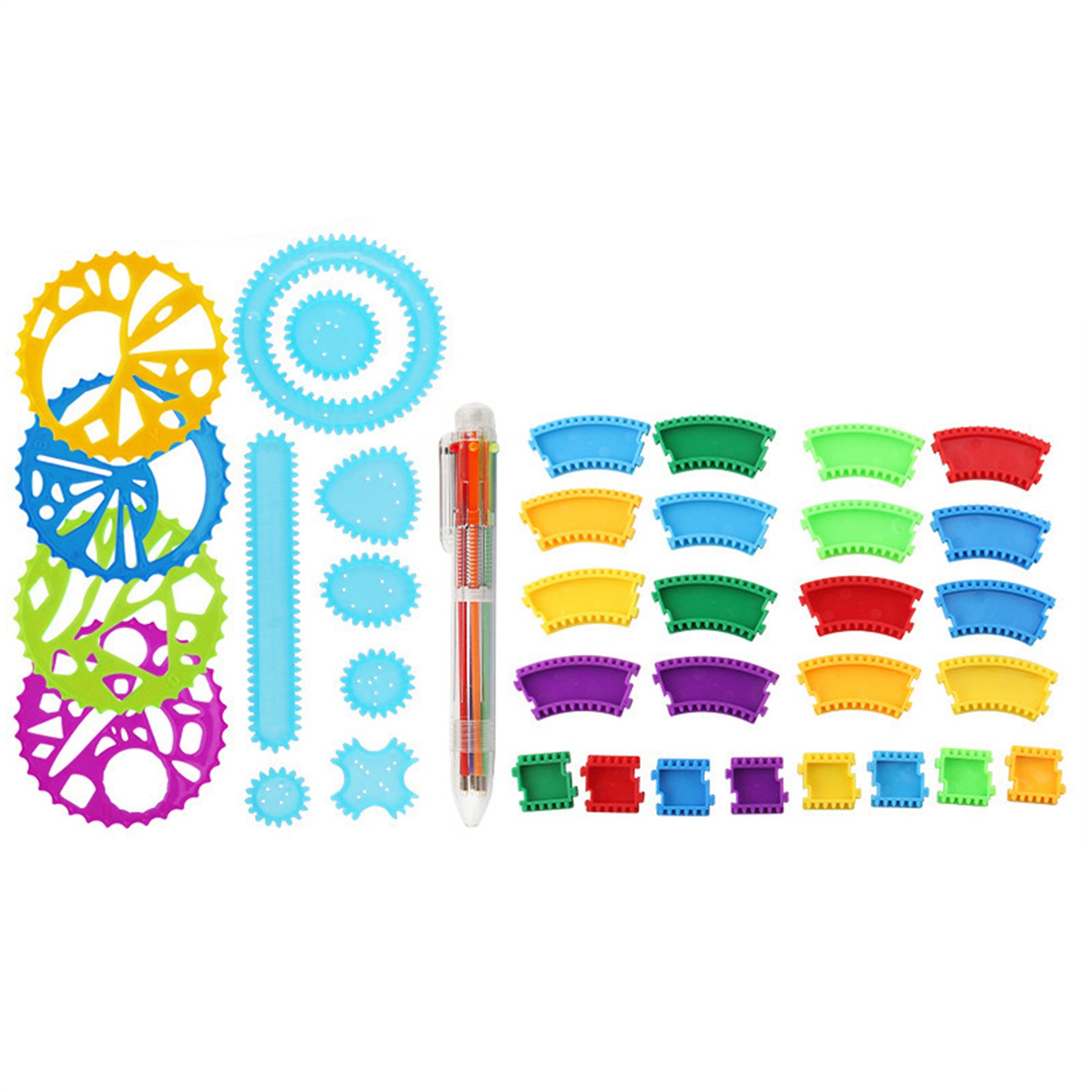 Set Spirograph Warna-warni Kit - Kids Education Drawing ulasan dan harga