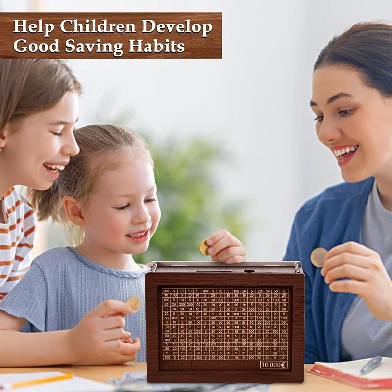 Celengan Kayu Penyimpanan Uang - Kids Education Money ulasan dan harga