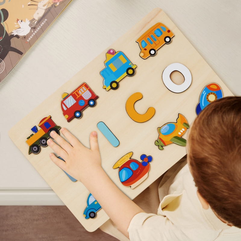 Puzzle Kayu Pribadi Montessori - Kids Education Name ulasan dan harga