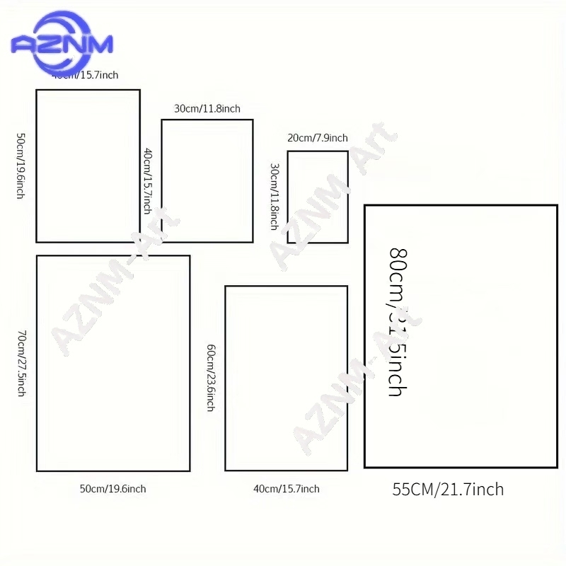 1/2 Buah Lukisan Kanvas Kertas - Kids Education Number ulasan dan harga