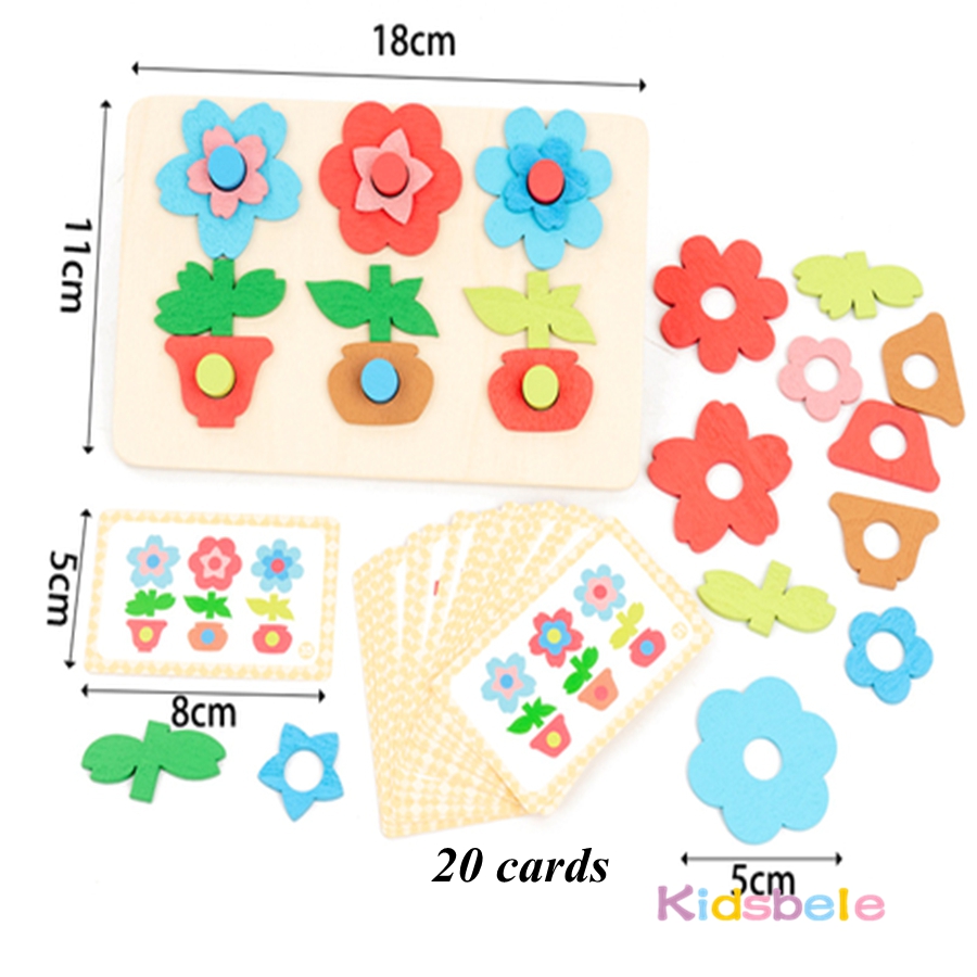 Permainan Puzzle Kayu Montesso - Kids Educational Game 3 ulasan dan harga