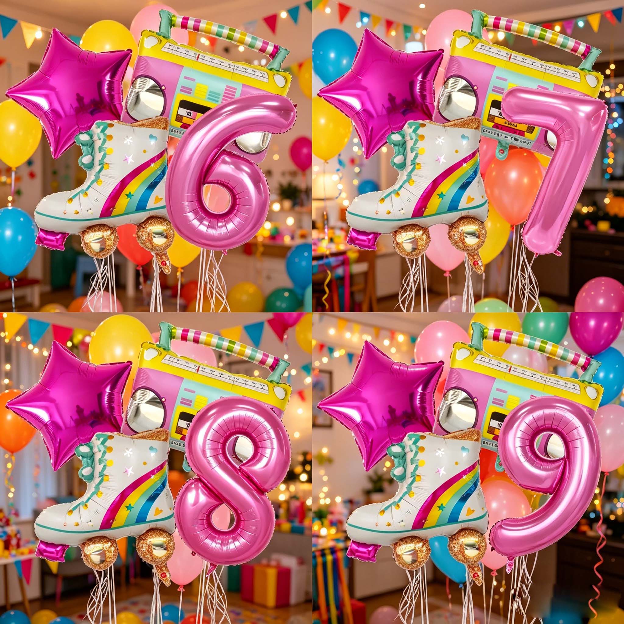 4 Buah Balon Angka 32 Inci Ben - Kids Education Number ulasan dan harga