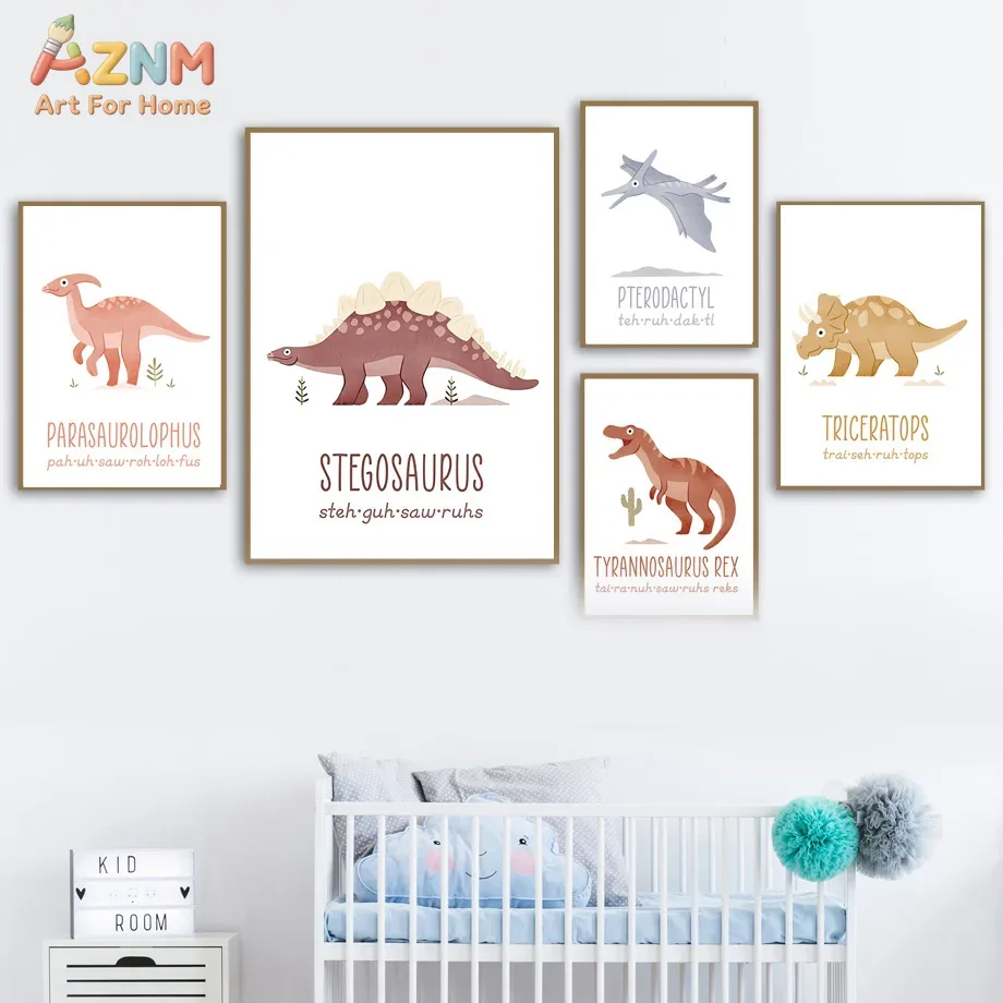 AZNM Cetakan Seni Dinding Kanv - Kids Education Name ulasan dan harga