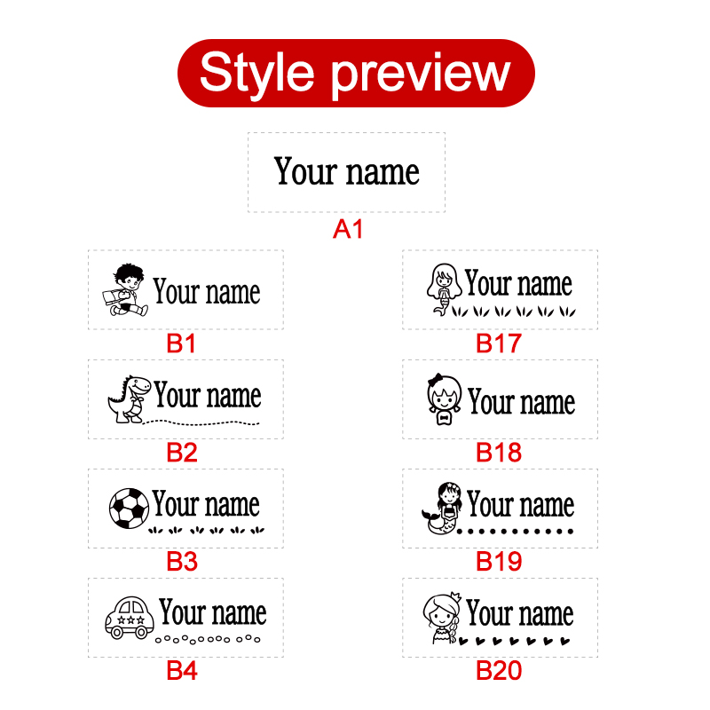 Stempel Nama Anak Yang Diperso - Kids Education Name ulasan dan harga