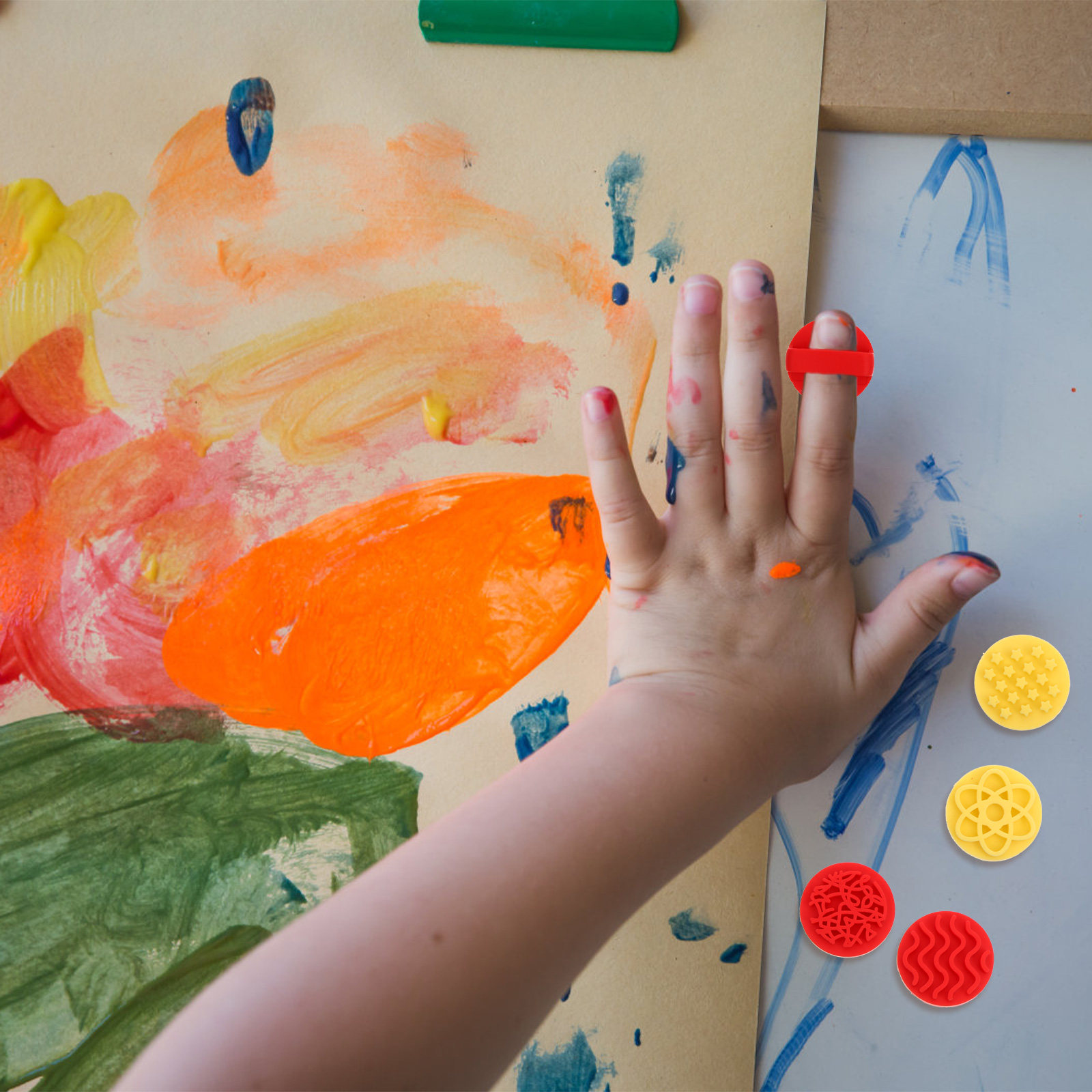 8 Buah Stempel Karet Non-Toksi - Kids Education Drawing ulasan dan harga