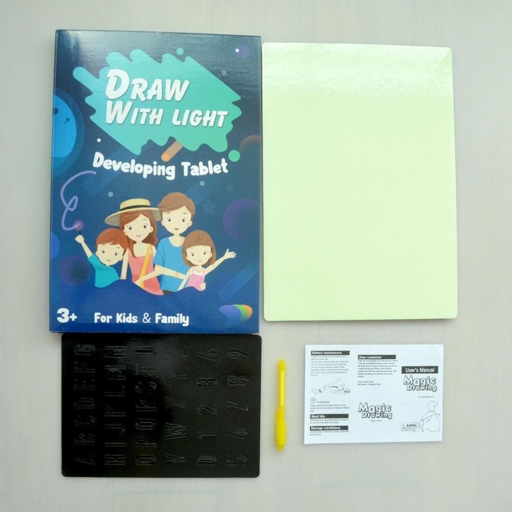 Papan KT Papan Tulis Bercahaya - Kids Education Drawing ulasan dan harga