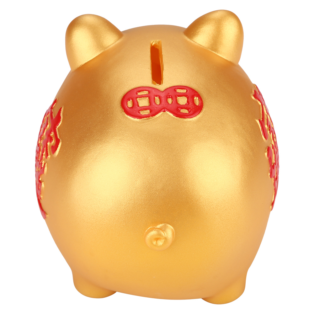 Bank babi plastik lucu emas De - Kids Education Money ulasan dan harga