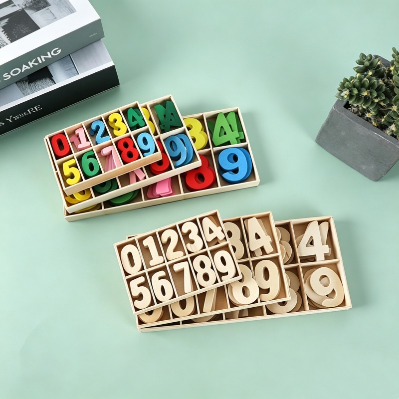 Set Angka Kayu Kerajinan Tanga - Kids Education Name ulasan dan harga