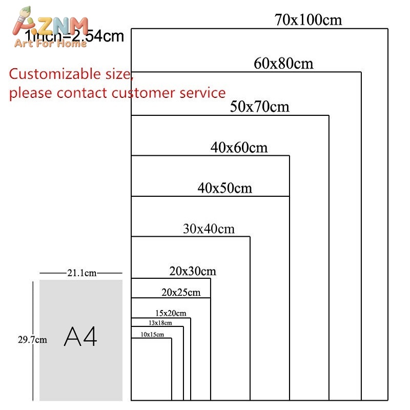 AZNM Nursery Seni Dinding Kanv - Kids Education Number ulasan dan harga