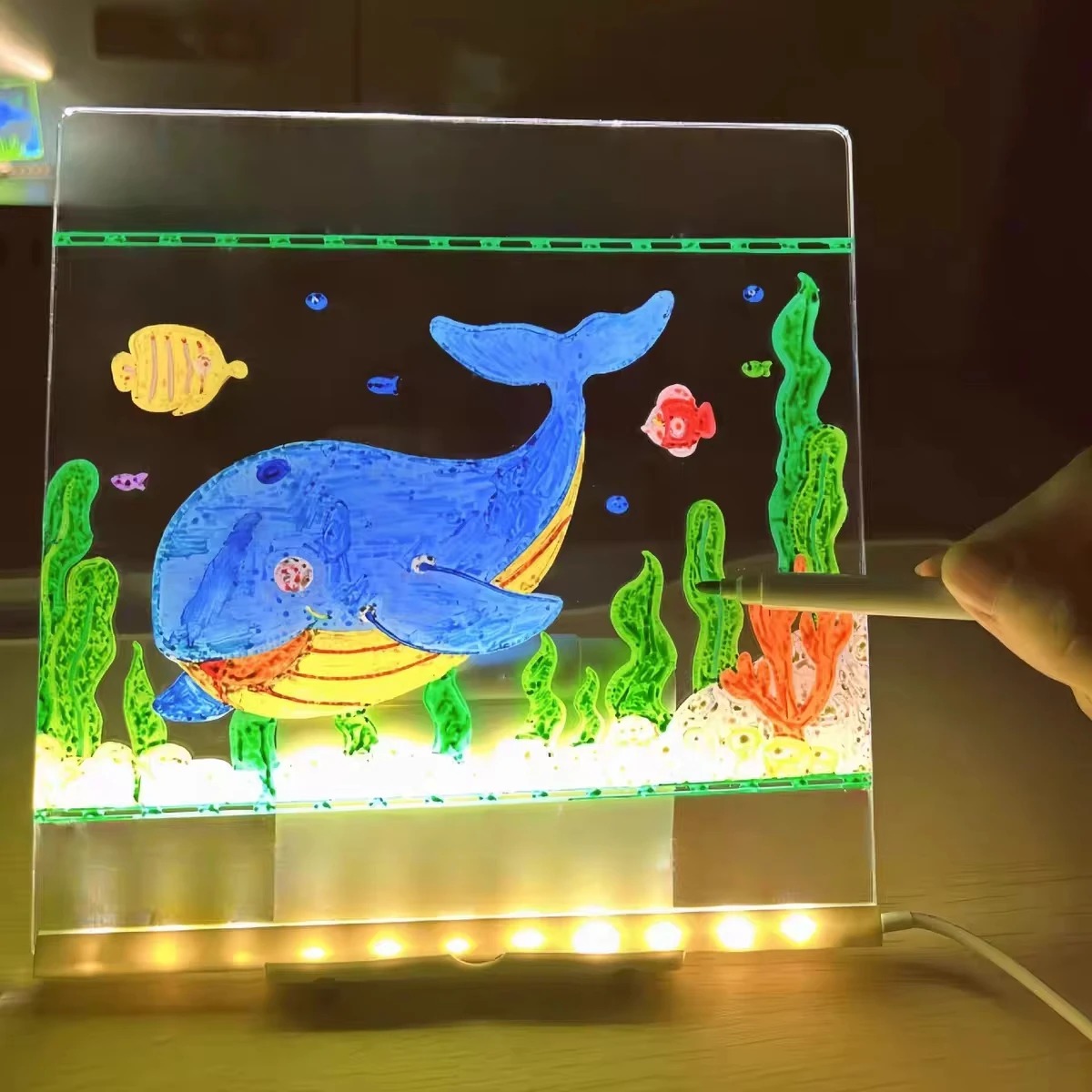 Papan Gambar Anak Magic Glow:  - Kids Education Drawing ulasan dan harga