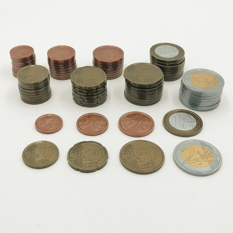 160 Buah Uang Mainan Koin Euro - Kids Education Money ulasan dan harga