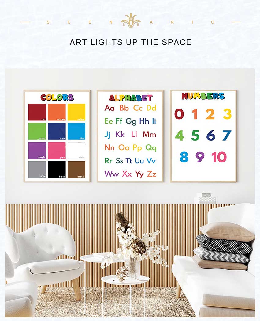1 buah poster kelas pendidikan - Kids Education Name ulasan dan harga