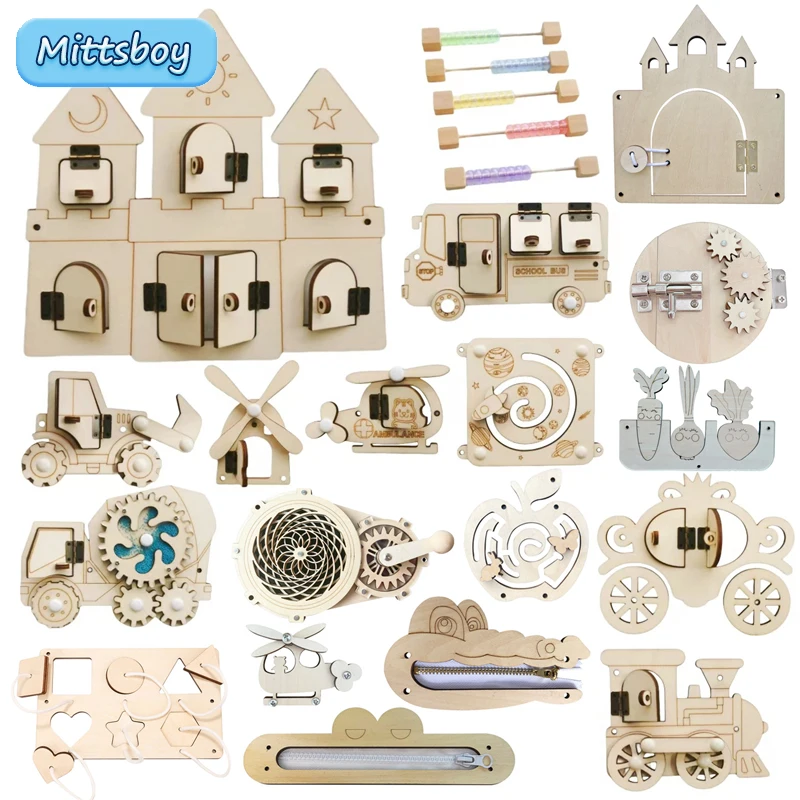 Montessori papan sibuk DIY Aks - Kids Education Usa ulasan dan harga