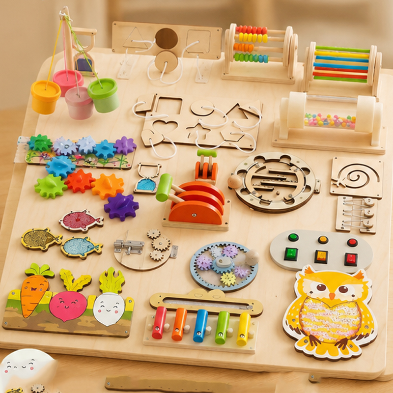 Aksesoris Papan Aktivitas Mont - Kids Education Usa ulasan dan harga